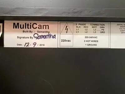 2016 MULTICAM 3-103-R Used 3 Axis CNC Routers | PlastiMach Corp (4)