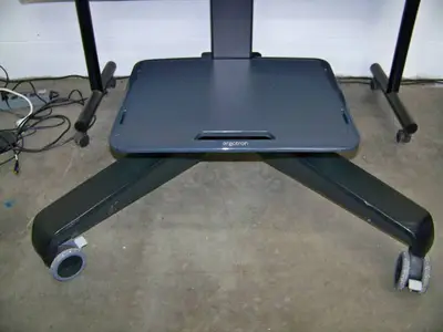 Ergotron Neo-Flex Heavy-Duty Rolling TV Cart / Stand with Height Adjustable Shelf and Rotating TV Mount