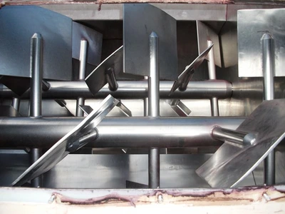 2,000L Tatum Forberg Twin Shafted Stainless Steel Mixer 22 kw