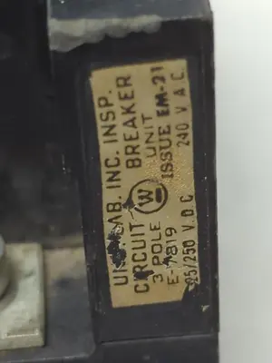 Used WESTINGHOUSE 50 AMP Miscellaneous Equipment (Electrical & Power) Ohio US | Surplus Asset Holdings #1240639