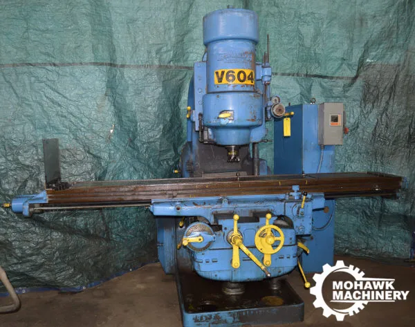 6CSM KEARNEY & TRECKER VERTICAL MILL w/50 HP SPINDLE & MONO-LEVER TABLE CONTROL