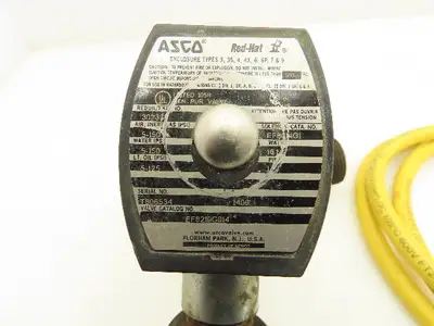Asco Red Hat II EF8210G014 Brass Solenoid Valve 2-Way 1" NPT 120V Normally Open