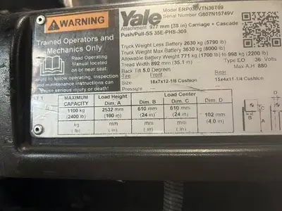 Used YALE ERP030VT Misc Forklifts Illinois US | Somerset Equipment Sales #1542837