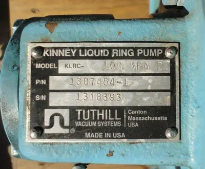 USED KINNEY KLRC-100 KFA