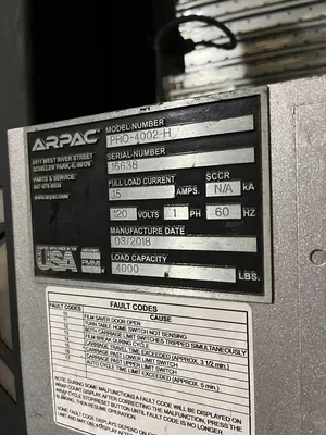USED 2018 ARPAC PRO-4002-H