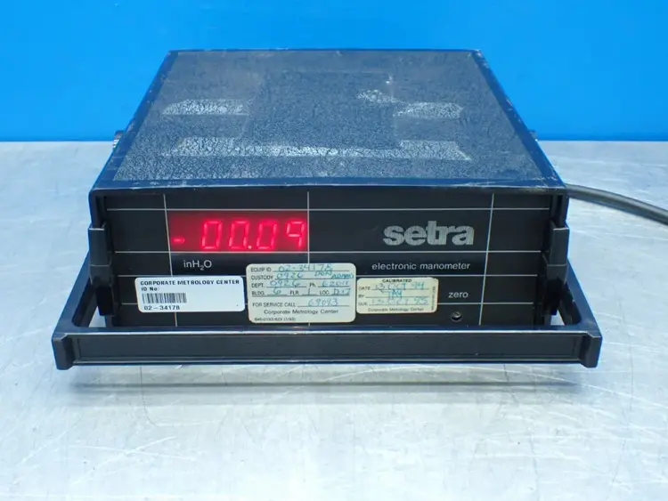 Used SETRA 3391 Lab Manometers Ohio US | HGR 24 #864310