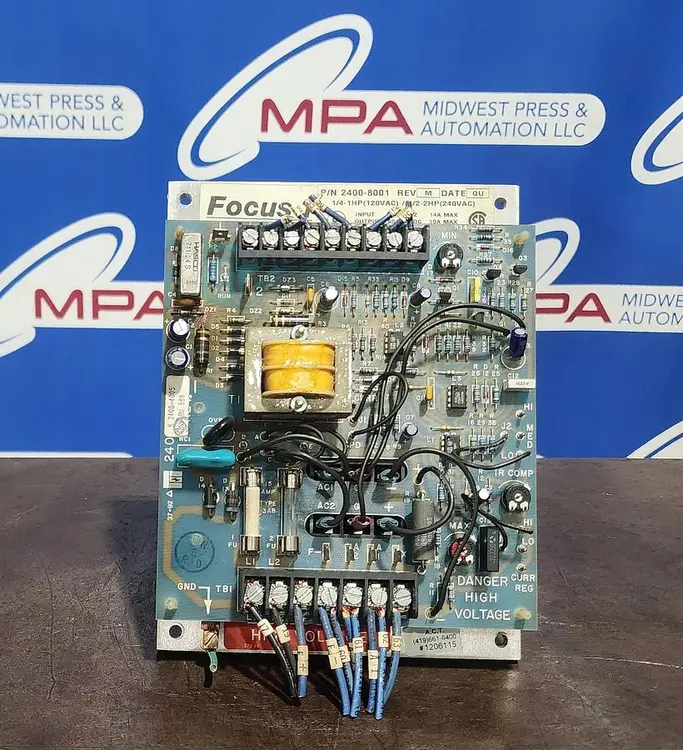 Used INDUSTRIAL CONTROL EQUIPMENT 2400-8001 Motor Control Parts Michigan US | Midwest Press and Automation #914195