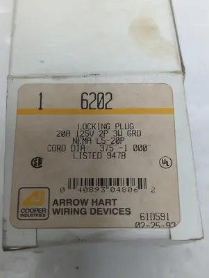 New | in-Stock ARROW HART 6202 Miscellaneous Equipment (Electrical & Power) Ohio US | Surplus Asset Holdings #1412892