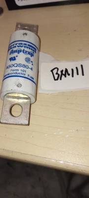 Used Ferraz Shawmut 1 Pole Fuse Block 1000 + Ferraz Shamut A50QS50-4 Fuse Fuses Arizona US | ASSET CONVERSION SPECIALISTS, INC. #1271351
