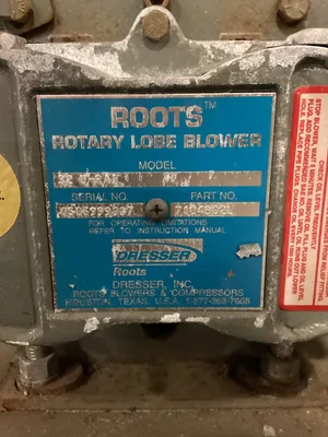 Roots 32 U-RAI Rotary Positive Blower 10HP 3PH w/ Silencer