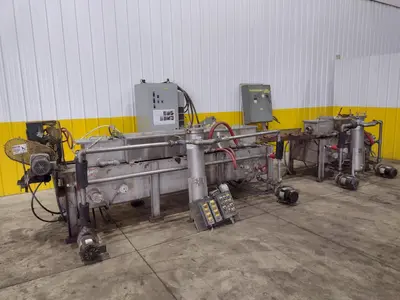 4" CAPACITY ULTRASONIC BAR & TUBE CONTINUOUS WASHER: STOCK #22589