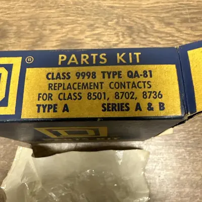 New | in-Stock SQUARE D 9998-QA-81 Miscellaneous Equipment (Electrical & Power) | Surplus Asset Holdings #1194282