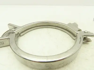 SCC 13MHHMQ-400 Sanitary Squeeze Clamp 4" Pipe With 4.8" Flange Lot of 4