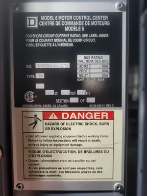 MCC Unit 100 hp, Nema 4