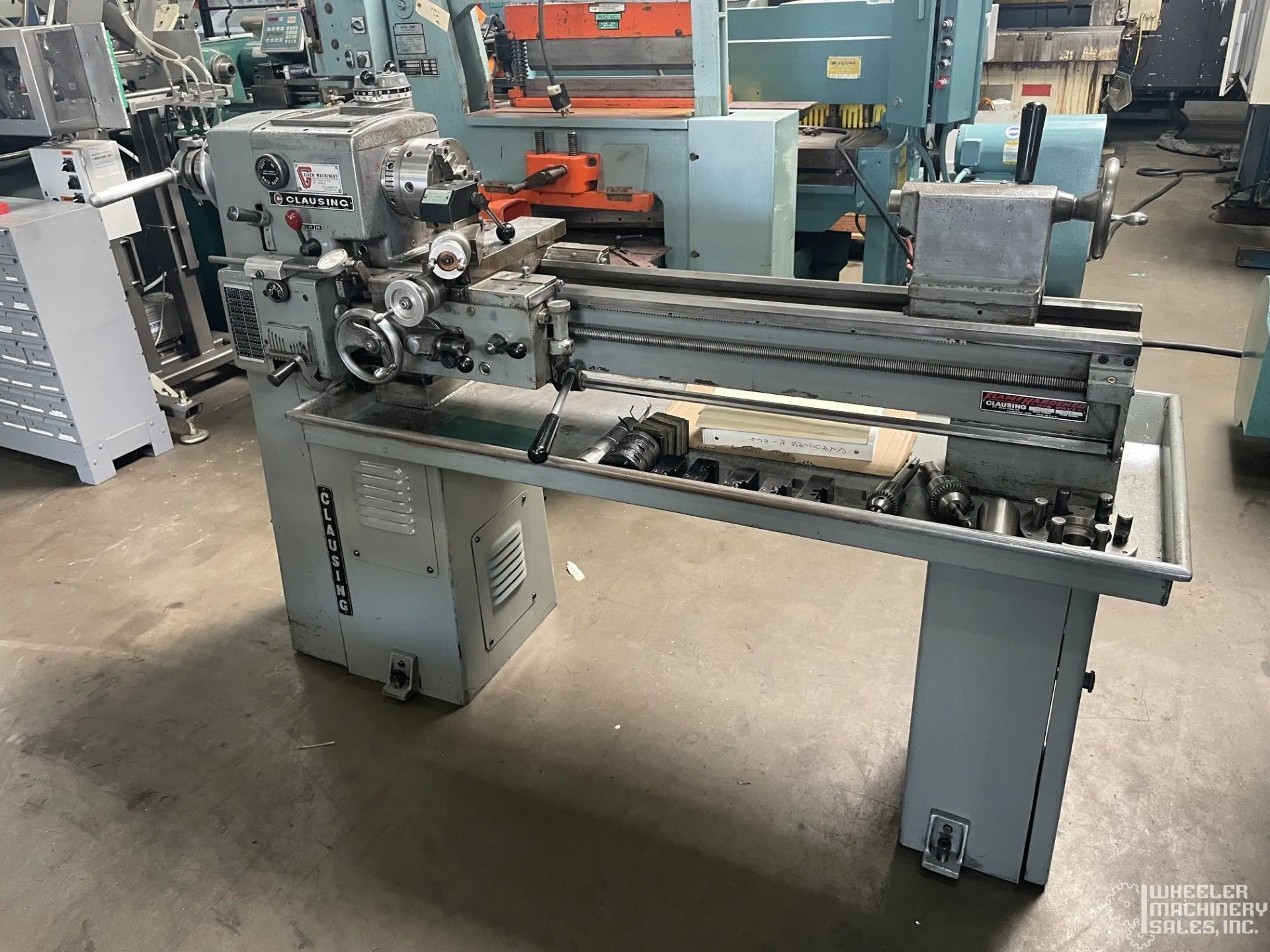 CLAUSING 5914 ENGINE LATHE 12" x 36" #8351 #1