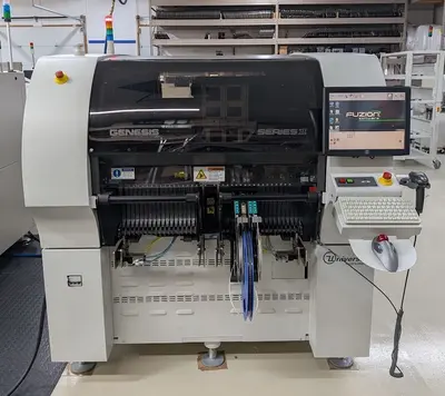 Used 2014 UNIVERSAL INSTRUMENTS 4994A Flexible SMT Pick & Place Mounter Michigan US | 4Tech USA #1403918