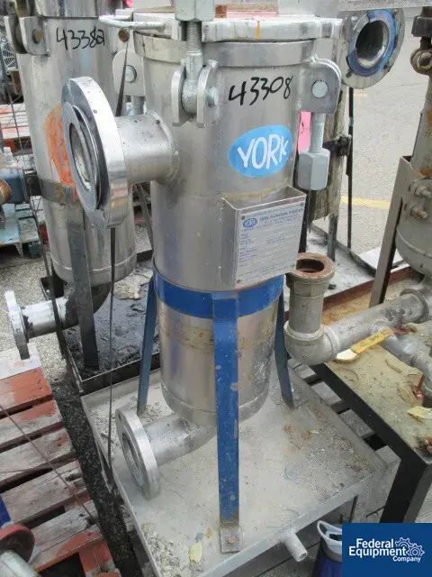 Used York-Shipley 8" YORK BASKET FILTER, S/S, 150# Inline Basket Filters Ohio US | Federal Equipment Company #130814
