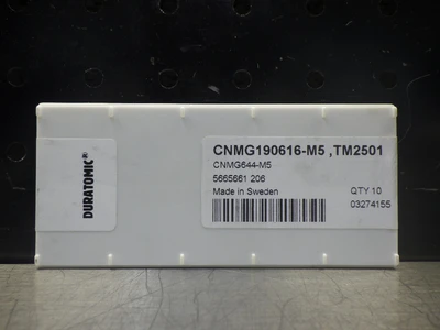SECO Carbide Inserts QTY10 CNMG190616-M5 TM2501 (LOC1434A)