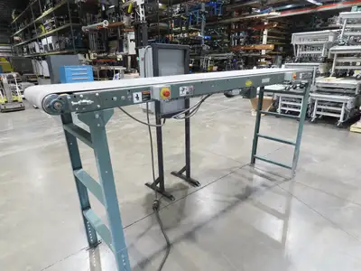 Hytrol 28"x 10' 11" Slider Bed Conveyor 24"Belt 460V 3PH Variable Speed 62"H