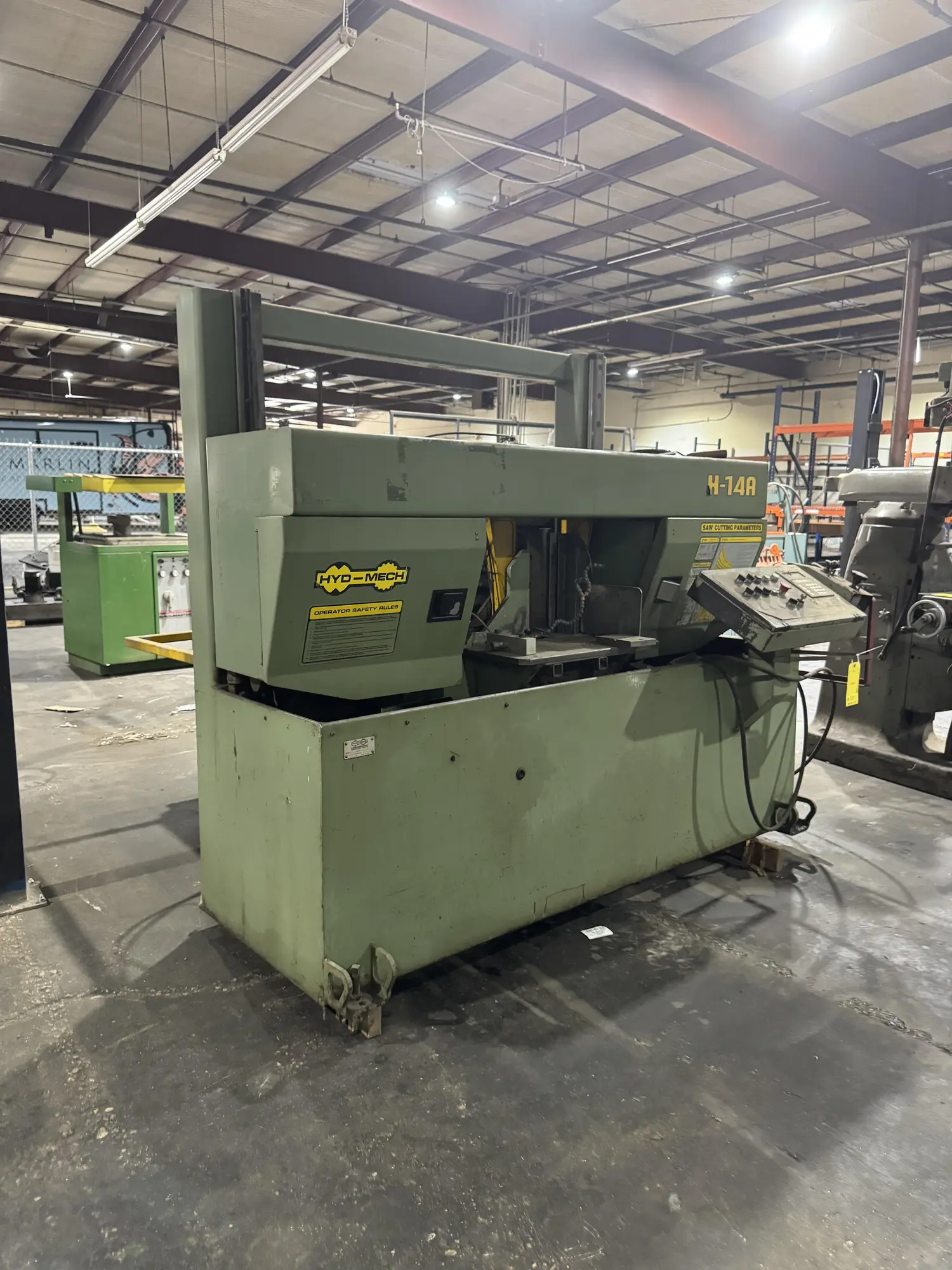 Hyd-Mech H-14A Horizontal Bandsaw