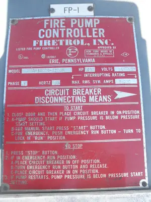 USED FIRETROL FTA-1000A-A100B