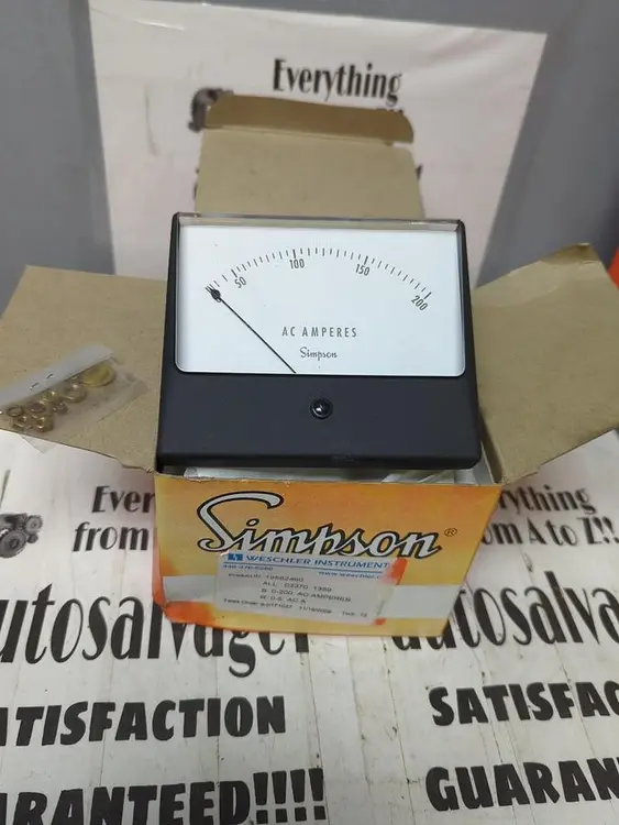 New | in-Stock SIMPSON 0-200 AC Meters - Misc | Surplus Asset Holdings #1206837