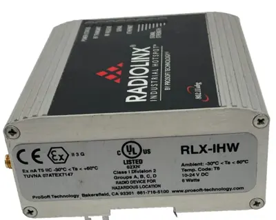 USED PROSOFT TECHNOLOGY RLX-IHW-A INDUSTRIAL HOTSPOT RLXIHW RLXIHWA