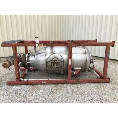 Used 50 Cubic Foot Clyde Pneumatic Conveying Stainless Steel Weigh Tank