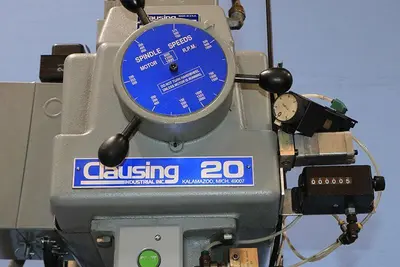 20" CLAUSING VARIABLE SPEED DRILL PRESS 
w/ PRODUCTION TABLE MODEL: 2287