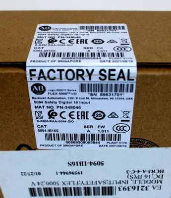 ALLEN BRADLEY 5094-IB16S INPUT MODULE SERIES A 5094IB16S NEW, SURPLUS