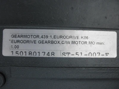 NEW EURODRIVE K87/A