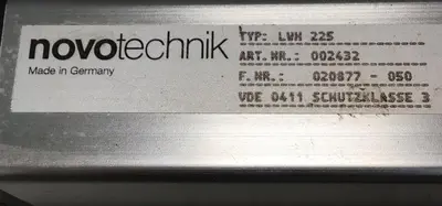 USED NOVOTECHNIK LWH225