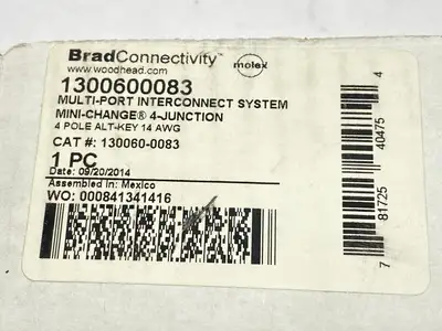 NEW MOLEX BRAD CONNECTIVITY MULTIPORT INTERCONNECT MINI-CHANGE 4-JUNCTION
