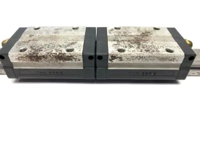 Used THK Linear Guide Block 2x w/ 1460mm Guide Rail Linear Guides Michigan US | Maverick Industrial Sales #1400467