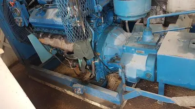 USED NATIONAL JWS-300L 4X5 TRIPLEX WELL SERVICING REVERSING MUD PUMP PACKAGE