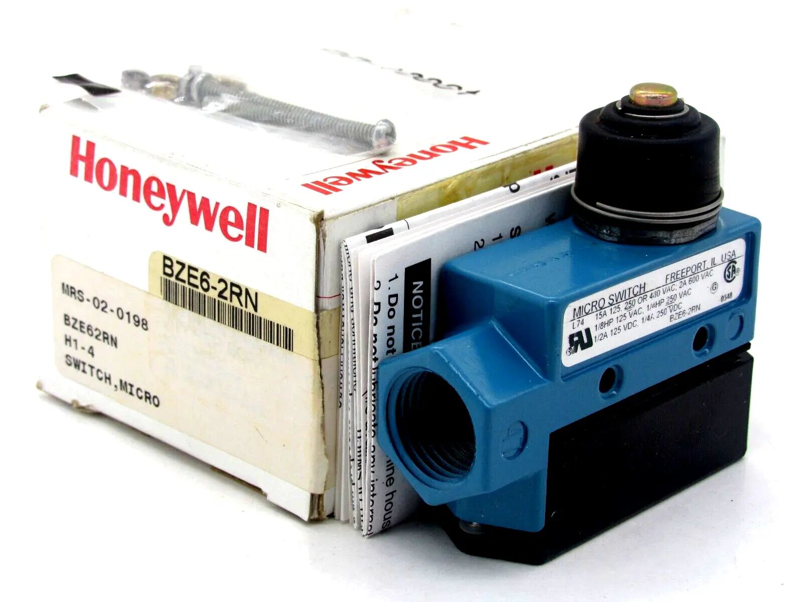NEW HONEYWELL BZE6-2RN MICRO SWITCH BZE62RN