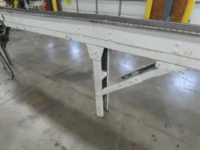 New London Engineering 7.5"x 20' PlastiTrak Plastic Chain Bottle Conveyor 460V