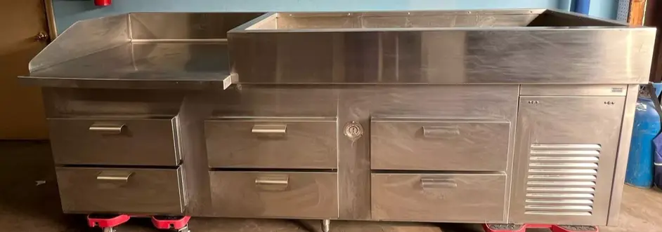 75-0002 Custom Made 72 Inch Refrigerated Oyster Station