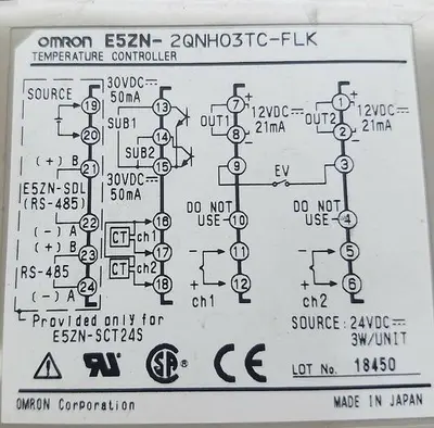 Used OMRON E5ZN-2QNHO3P-FLK Misc Electrical & Power Parts | ND Industrial Surplus #1223235