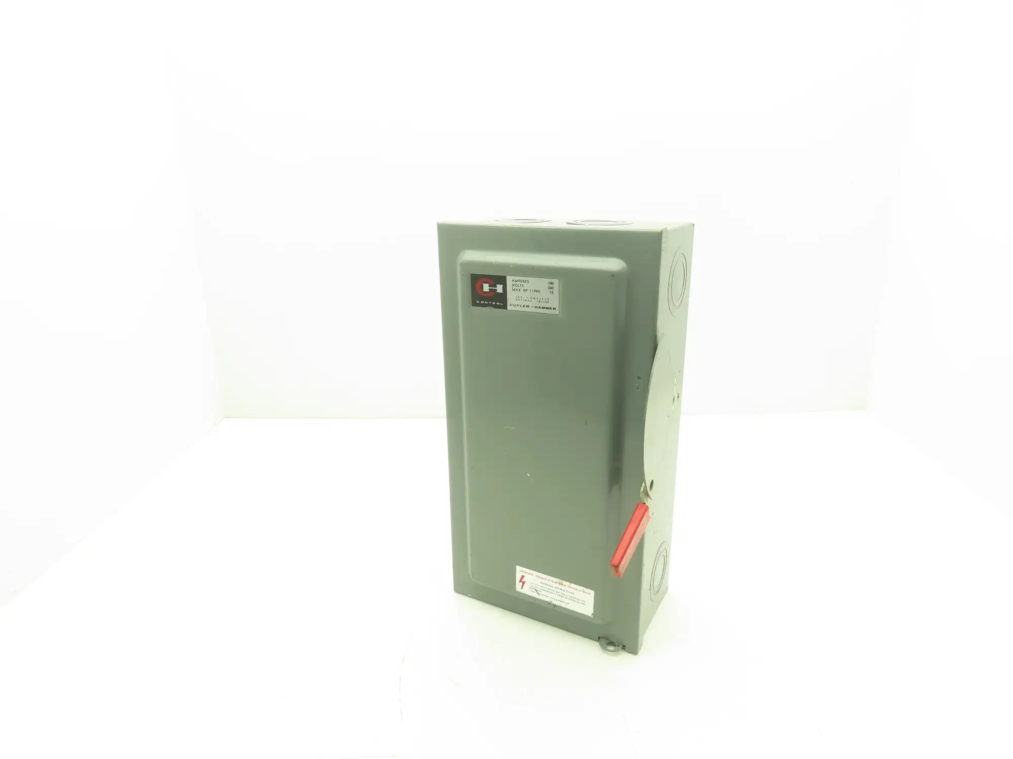 Cutler Hammer DG223N  Fusible Safety Disconnect Switch 100A 120/240VAC 2 Pole