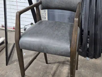 40" Padded Wood Bar Chair by Keagan