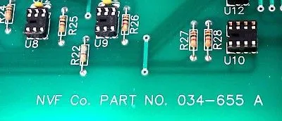 USED NVF CO. 034-655-A PC BOARD FSAN-37-A 034655A