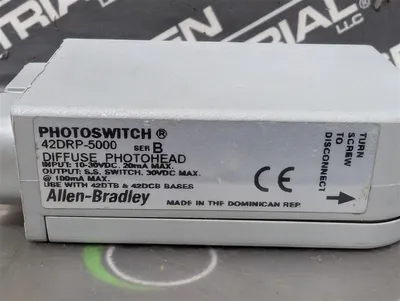 Allen Bradley 42DRU-5200 Blue Line Photoswitch Diffused Photohead Series B Used