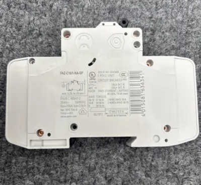 Used Eaton ["FAZC151NASP", "FAZ-C15/1-NA-SP"] Circuit Breakers California US | Davliegogo LLC #1706689