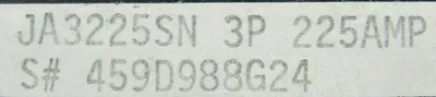 NEW WESTINGHOUSE JA3225SN CIRCUIT BREAKER 3P 225A