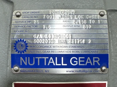 New | in-Stock Foote Jones FOOTE JONES L0M C-821 Gearboxes Indiana US | J&J Industrial Supply #1321739
