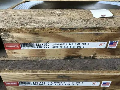 SIMONDS 55X1335 Triple Chip BandSaw Blade 2-5/8X062X.9-1.1 CT CWT B -NIB