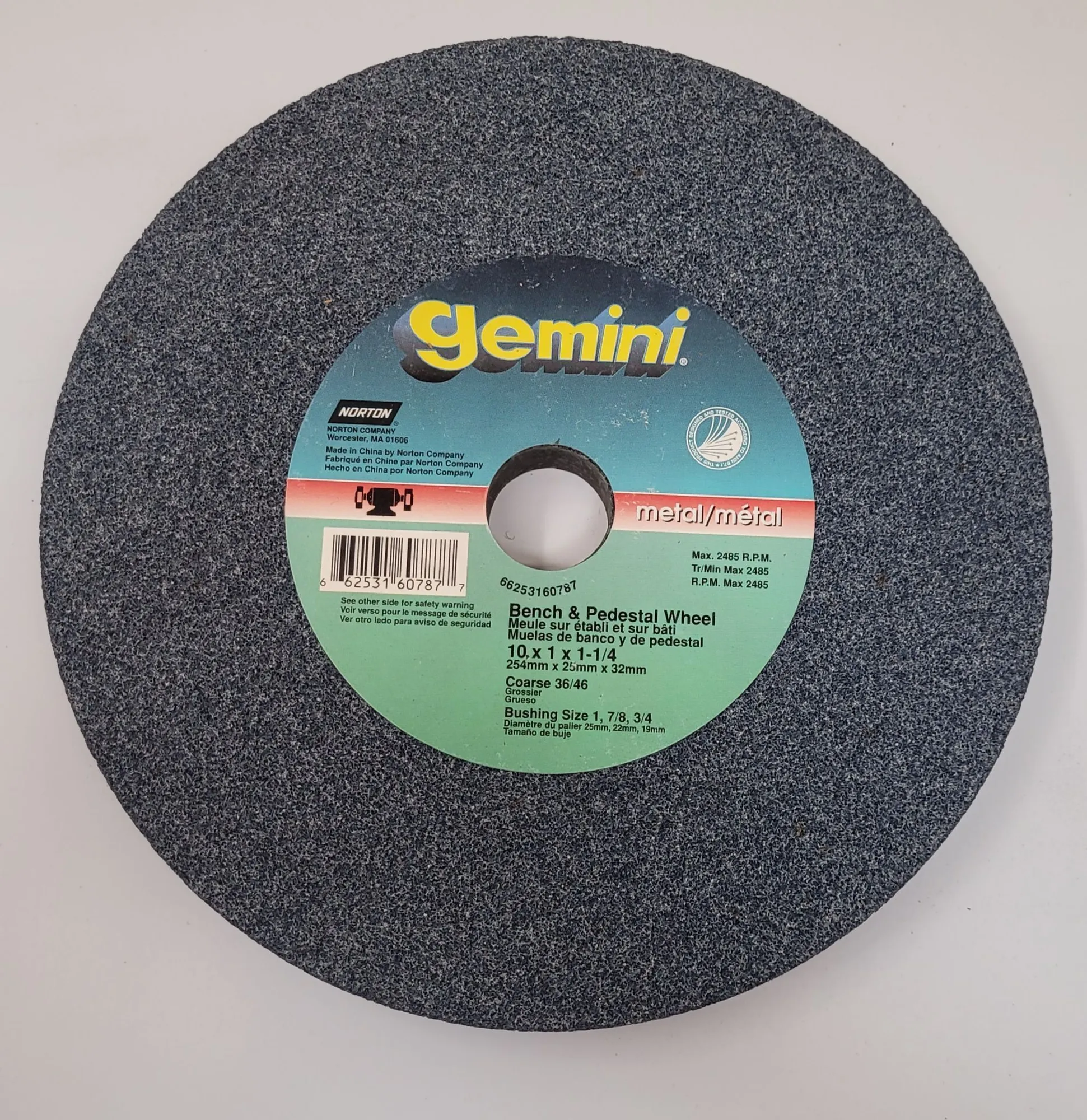 NEW Norton Co Gemini Bench Wheel