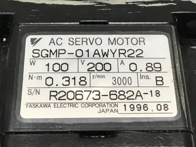USED YASKAWA SGMP-01AWYR22