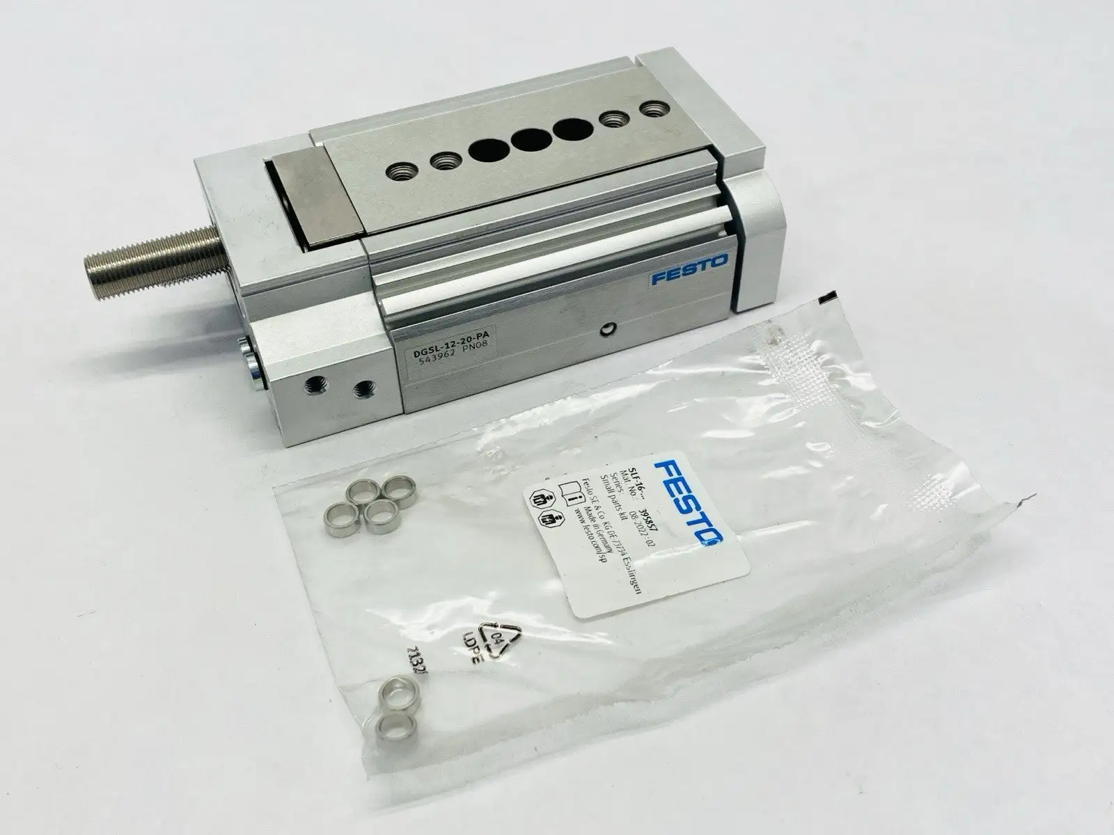 DGSL-12-20-PA, 543962 | Festo DGSL-12-20-PA Pneumatic Mini Slide 16mm Diam 20mm Stroke 543962 - New Other
